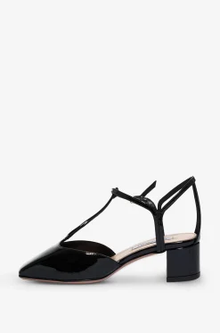 T-Riemchen-Pumps aus Lackleder Sorbonne 35
