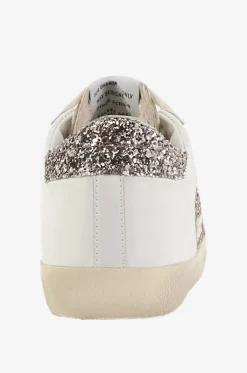 Used-Look-Sneakers mit Glitter Super-Star