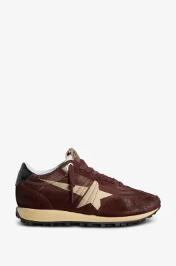 Vintage-Veloursleder Sneakers Running Marathon