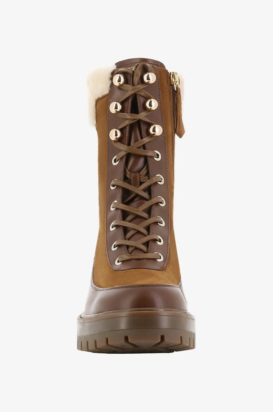 Warme Materialmix-Schnürstiefeletten Very Cortina