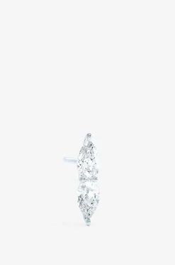 Weissgold- und Diamant-Ohrstecker The Double Pear Stud