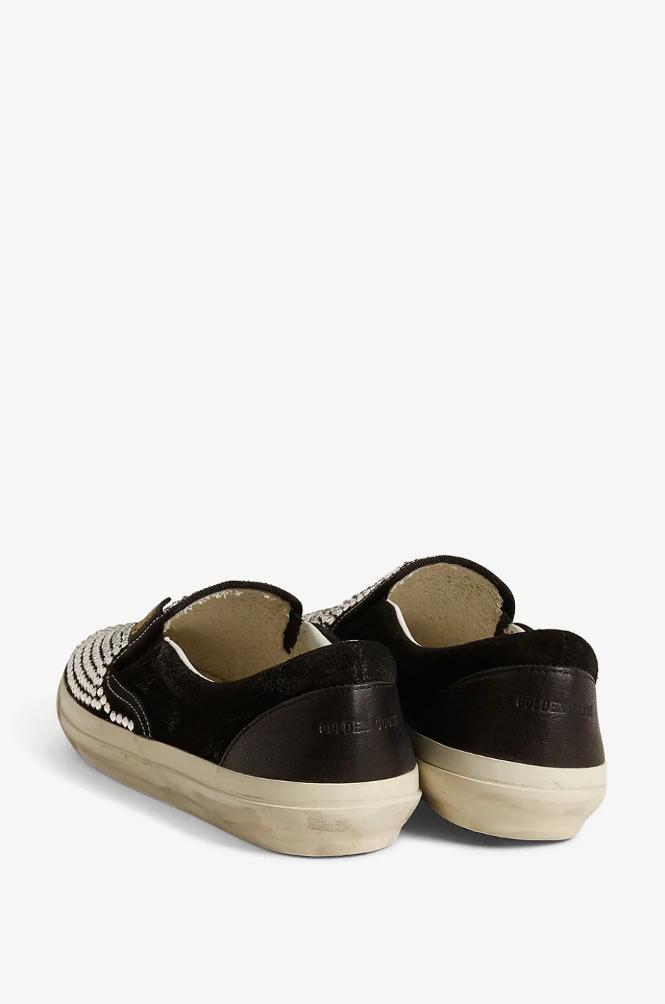 Wildleder-Slip-On-Sneakers mit Kristallen VCE