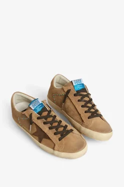 Wildledersneakers mit Fransen und Cabochons Super-Star Classic