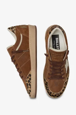 Wildleder-Sneakers mit Leopardenmuster Ball Star