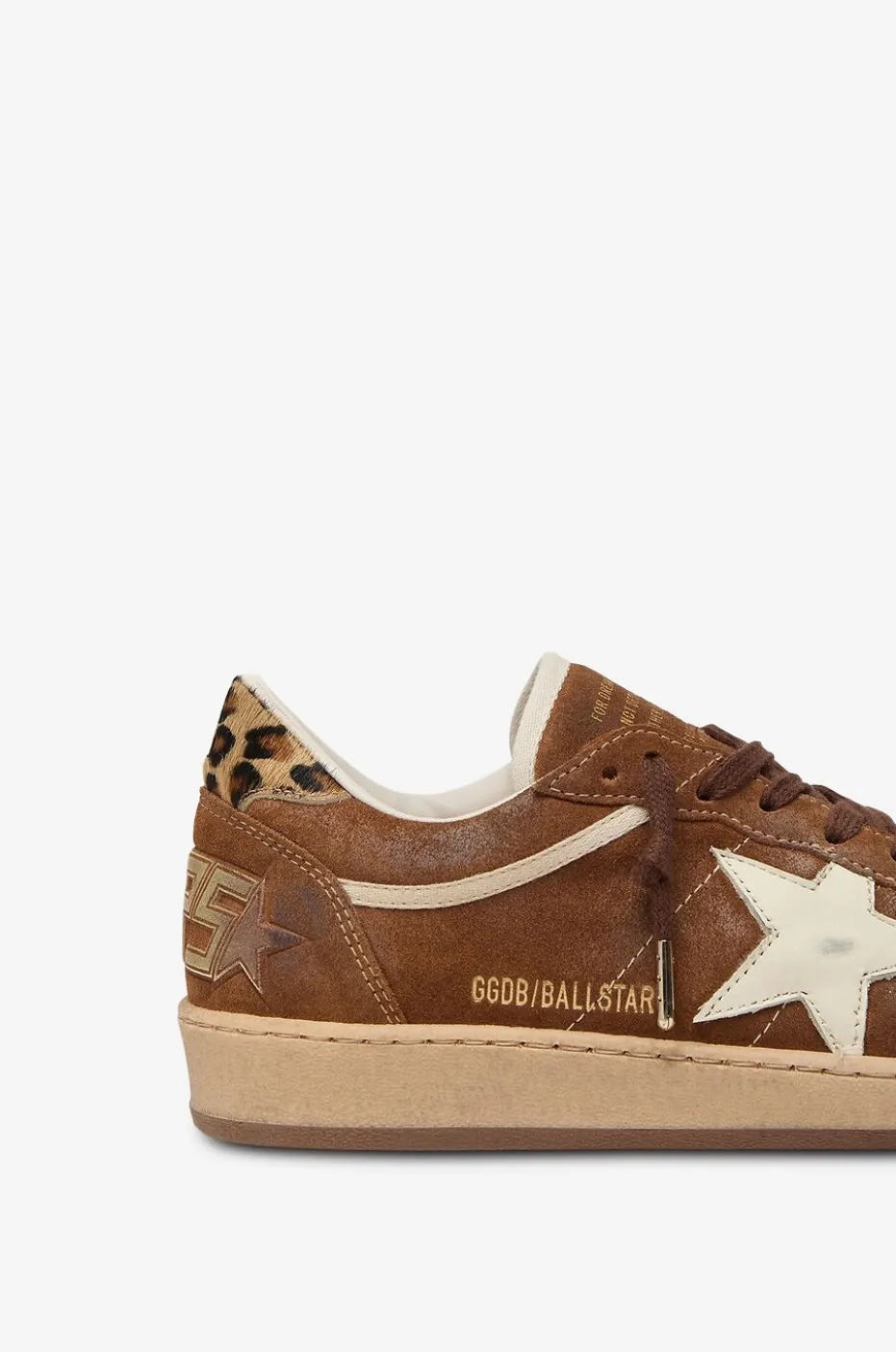 Wildleder-Sneakers mit Leopardenmuster Ball Star