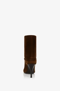 Wildlederstiefeletten mit Pfennigabsatz Niki 90