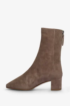 Wildlederstiefeletten mit Blockabsatz Saint Honoré 35