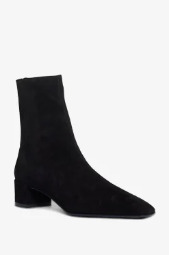 Wildlederstiefeletten mit Blockabsatz Saint Honoré 35