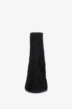 Wildlederstiefeletten mit Blockabsatz Saint Honoré 35