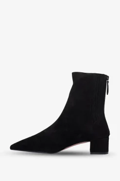 Wildlederstiefeletten mit Blockabsatz Saint Honoré 35