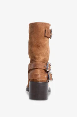 Wildleder-Stiefeletten mit eckigem Absatz Dakota
