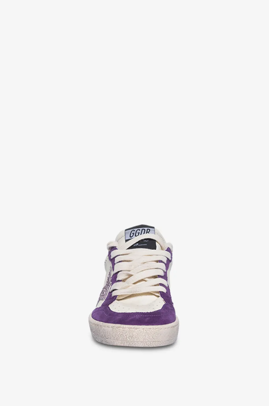 Zweifarbige niedrige Sneakers mit Glitterstar Ball Star